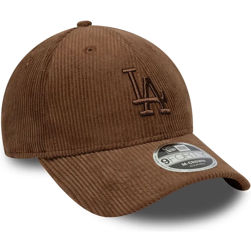 kapa-zaobljena-smeda-podesiv-9forty-m-crown-cord-los-angeles-dodgers-mlb-new-era