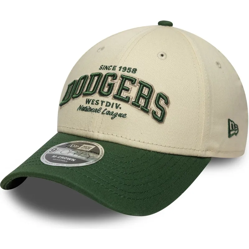 cap-zaobljena-beige-adjustable-strap-9forty-m-crown-wordmark-los-angeles-dodgers-mlb-new-era