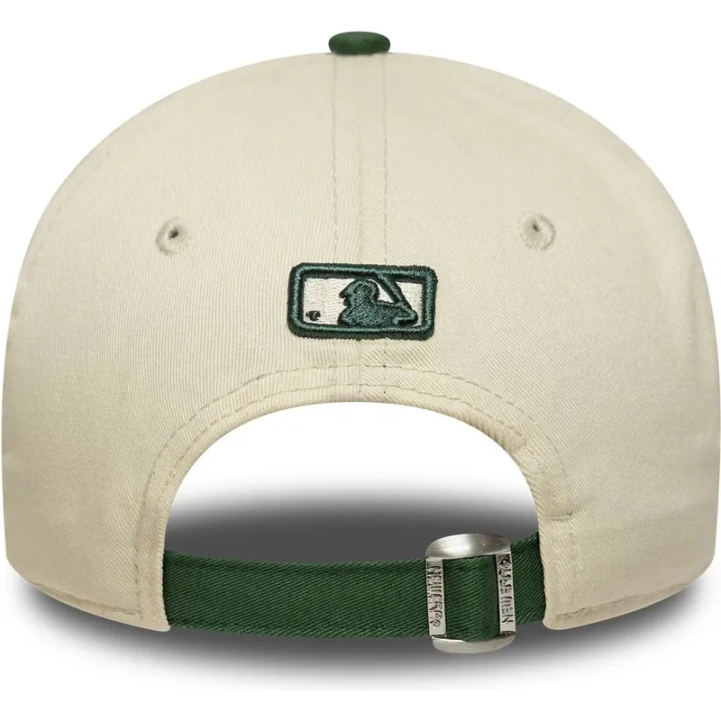 cap-zaobljena-beige-adjustable-strap-9forty-m-crown-wordmark-los-angeles-dodgers-mlb-new-era