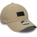 new-era-curved-brim-9forty-m-crown-sport-beige-adjustable-cap