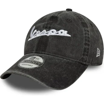 Kapa zaobljena crna podesiv 9TWENTY Washed Vespa Piaggio New Era