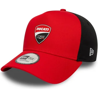 Kapa zaobljena crvena snapback 9FORTY E Frame Ducati Motor MotoGP New Era