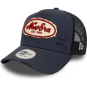 kapa-zaobljena-mornarsko-plava-snapback-a-frame-oval-canvas-distress-new-era