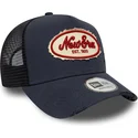 kapa-zaobljena-mornarsko-plava-snapback-a-frame-oval-canvas-distress-new-era