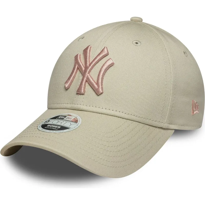 kapa-zaobljena-bez-podesiv-rosa-9forty-league-essential-new-york-yankees-mlb-new-era