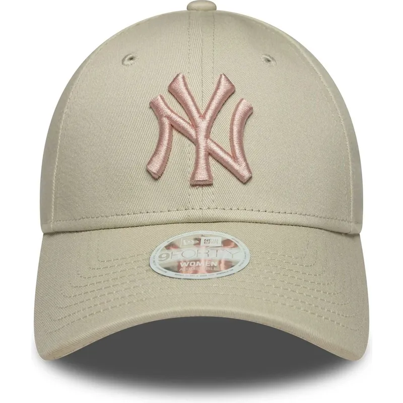 kapa-zaobljena-bez-podesiv-rosa-9forty-league-essential-new-york-yankees-mlb-new-era