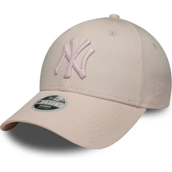 Cap zaobljena pink adjustable strap 9FORTY Metallic New York Yankees MLB New Era