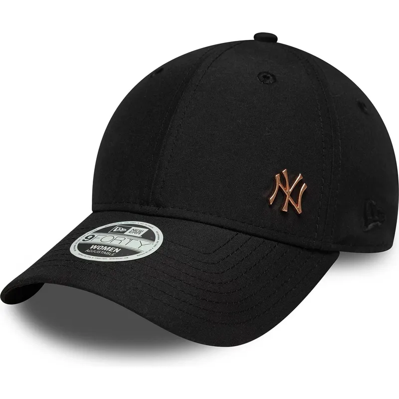kapa-zaobljena-crna-podesiv-bronce-9forty-flawless-new-york-yankees-mlb-new-era