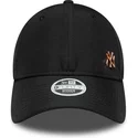 kapa-zaobljena-crna-podesiv-bronce-9forty-flawless-new-york-yankees-mlb-new-era