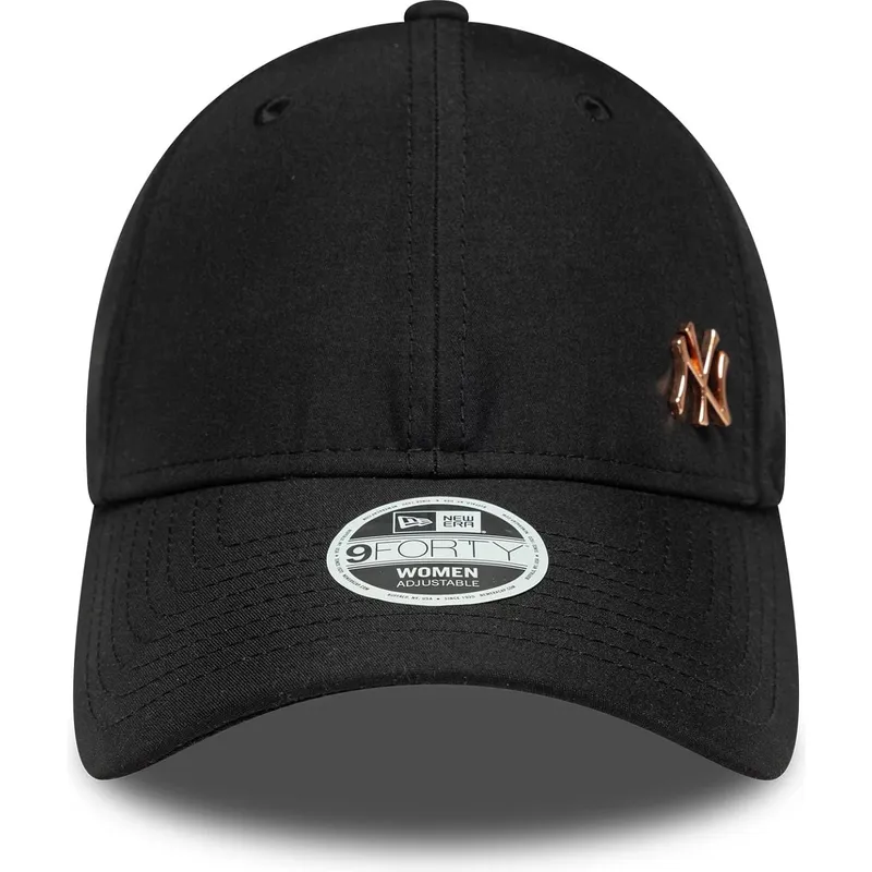 kapa-zaobljena-crna-podesiv-bronce-9forty-flawless-new-york-yankees-mlb-new-era