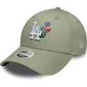 kapa-zaobljena-zelena-podesiv-9forty-floral-icon-los-angeles-dodgers-mlb-new-era