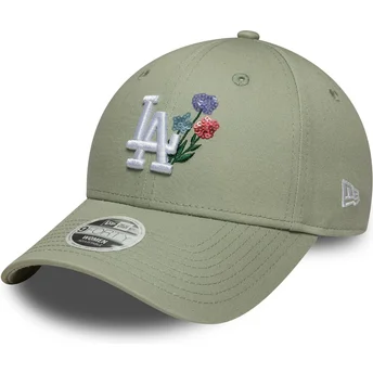 Cap zaobljena green adjustable strap claro 9FORTY Floral Icon Los Angeles Dodgers MLB New Era