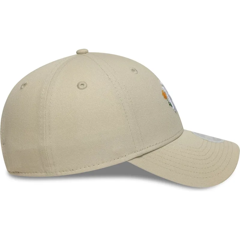 cap-zaobljena-beige-adjustable-strap-9forty-floral-icon-new-york-yankees-mlb-new-era