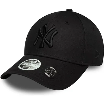 Cap zaobljena black adjustable strap 9FORTY Bow Back New York Yankees MLB New Era