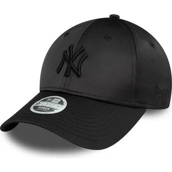 Cap zaobljena black snapback 9FORTY Satin New York Yankees MLB New Era