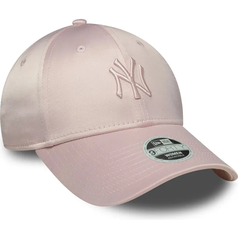 kapa-zaobljena-ruzicasta-podesiv-9forty-satin-new-york-yankees-mlb-new-era