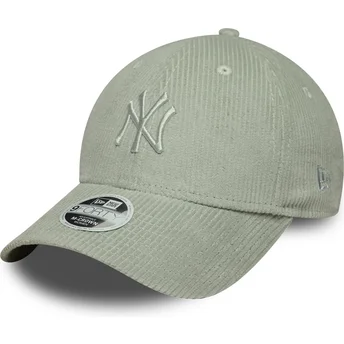 Kape zaobljena zelena podesiva traka claro 9FORTY M-Crown Pastel Cord New York Yankees MLB New Era