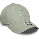 cap-zaobljena-green-adjustable-strap-claro-9forty-m-crown-pastel-cord-new-york-yankees-mlb-new-era