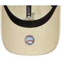 new-era-curved-brim-women-9twenty-league-essential-midi-los-angeles-dodgers-mlb-beige-adjustable-cap-with-beige-logo