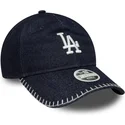 kapa-zaobljena-mornarsko-plava-podesiv-9twenty-denim-stitch-los-angeles-dodgers-mlb-new-era