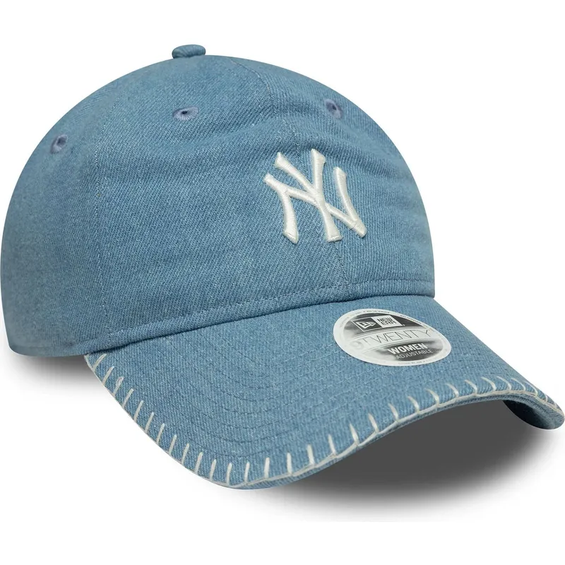 kapa-zaobljena-plava-podesiv-9twenty-denim-stitch-new-york-yankees-mlb-new-era