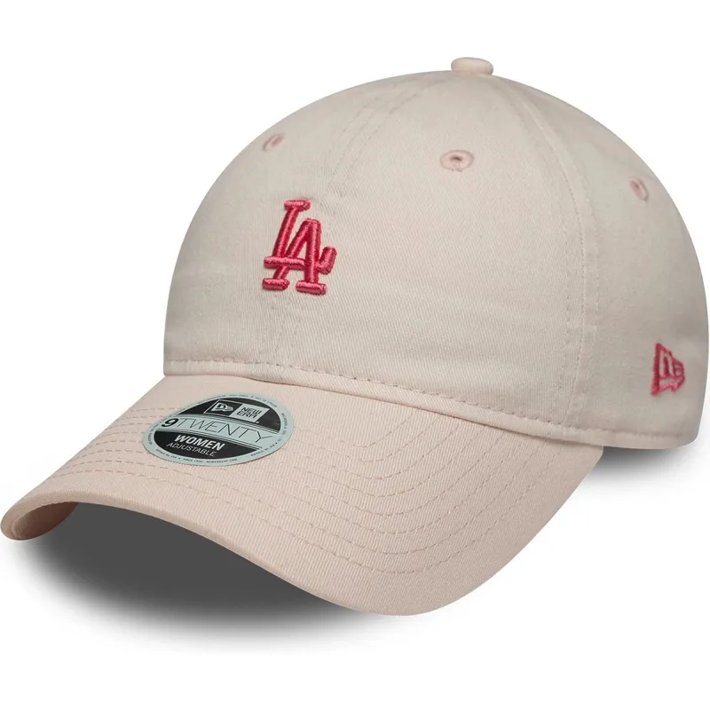 kapa-zaobljena-ruzicasta-podesiv-9twenty-washed-mini-los-angeles-dodgers-mlb-new-era