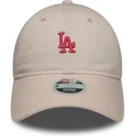 kapa-zaobljena-ruzicasta-podesiv-9twenty-washed-mini-los-angeles-dodgers-mlb-new-era