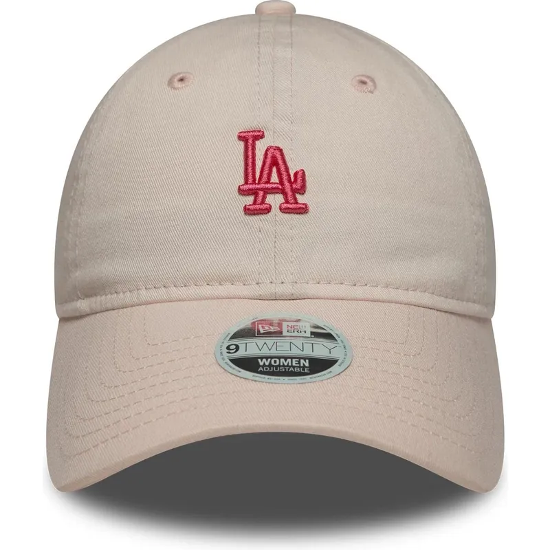 kapa-zaobljena-ruzicasta-podesiv-9twenty-washed-mini-los-angeles-dodgers-mlb-new-era
