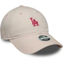 cap-zaobljena-pink-adjustable-strap-9twenty-washed-mini-los-angeles-dodgers-mlb-new-era