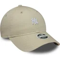cap-zaobljena-beige-adjustable-strap-9twenty-washed-mini-new-york-yankees-mlb-new-era