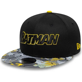 Kapa ravna crna snapback za djecu 9FIFTY Batman DC Comics New Era