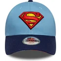 cap-zaobljena-blue-adjustable-strap-za-djecu-9forty-superman-dc-comics-new-era