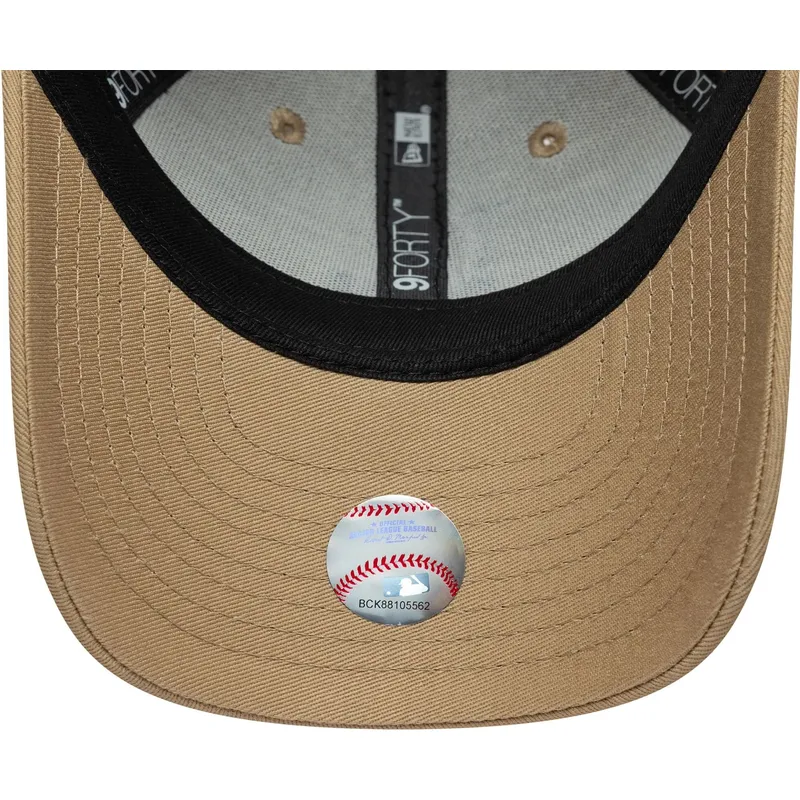 kapa-zaobljena-smeda-podesiv-za-djecu-9forty-animal-infill-los-angeles-dodgers-mlb-new-era