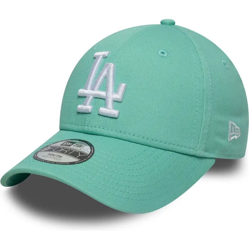 kapa-zaobljena-zelena-podesiv-za-djecu-9forty-league-essential-los-angeles-dodgers-mlb-new-era
