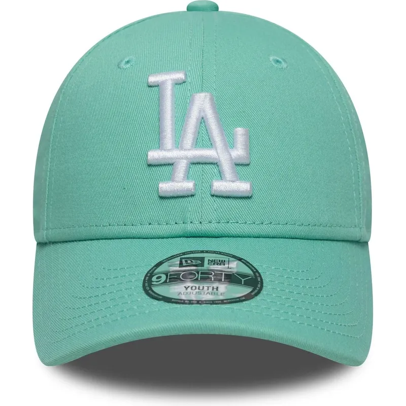 kapa-zaobljena-zelena-podesiv-za-djecu-9forty-league-essential-los-angeles-dodgers-mlb-new-era