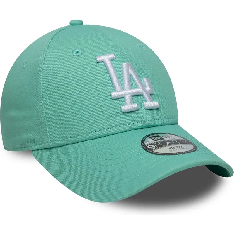 kapa-zaobljena-zelena-podesiv-za-djecu-9forty-league-essential-los-angeles-dodgers-mlb-new-era
