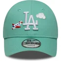 kapa-zaobljena-zelena-podesiv-za-djecu-9forty-plane-icon-new-york-yankees-mlb-new-era