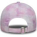 cap-zaobljena-pink-adjustable-strap-za-djecu-9twenty-tie-dye-los-angeles-dodgers-mlb-new-era
