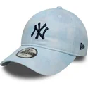 cap-zaobljena-blue-adjustable-strap-za-djecu-9twenty-tie-dye-new-york-yankees-mlb-new-era