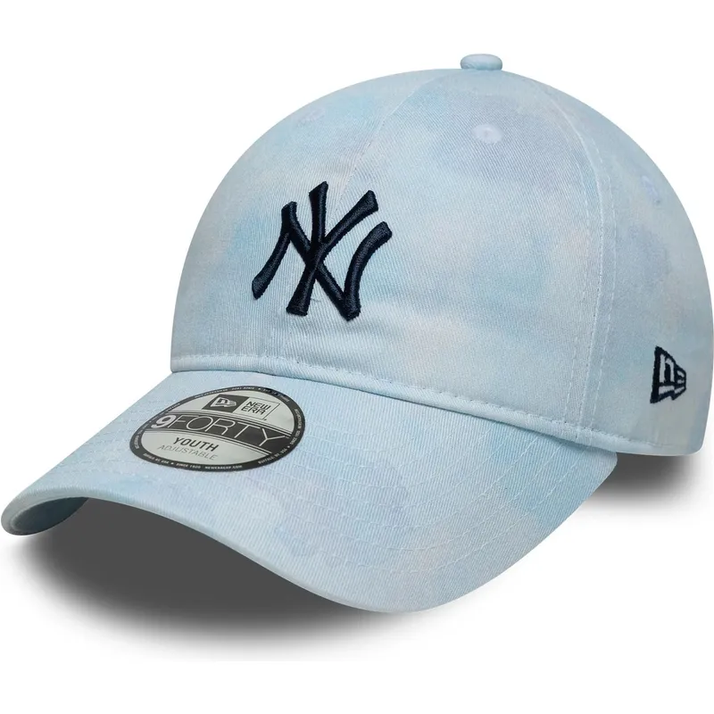 kapa-zaobljena-plava-podesiv-za-djecu-9twenty-tie-dye-new-york-yankees-mlb-new-era