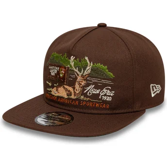 Kapa ravna smeđa podesiv 19TWENTY Outdoor Graphic New Era