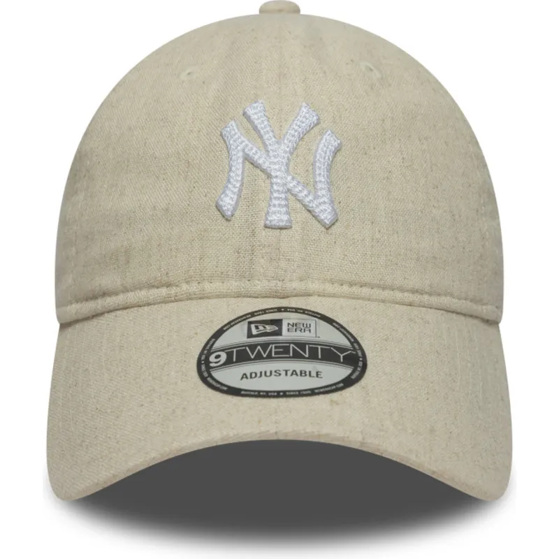 kapa-zaobljena-bez-podesiv-9twenty-linen-new-york-yankees-mlb-new-era