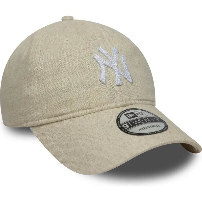 kapa-zaobljena-bez-podesiv-9twenty-linen-new-york-yankees-mlb-new-era