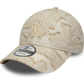 Cap zaobljena beige adjustable strap 9TWENTY Img Floral New York Yankees MLB New Era