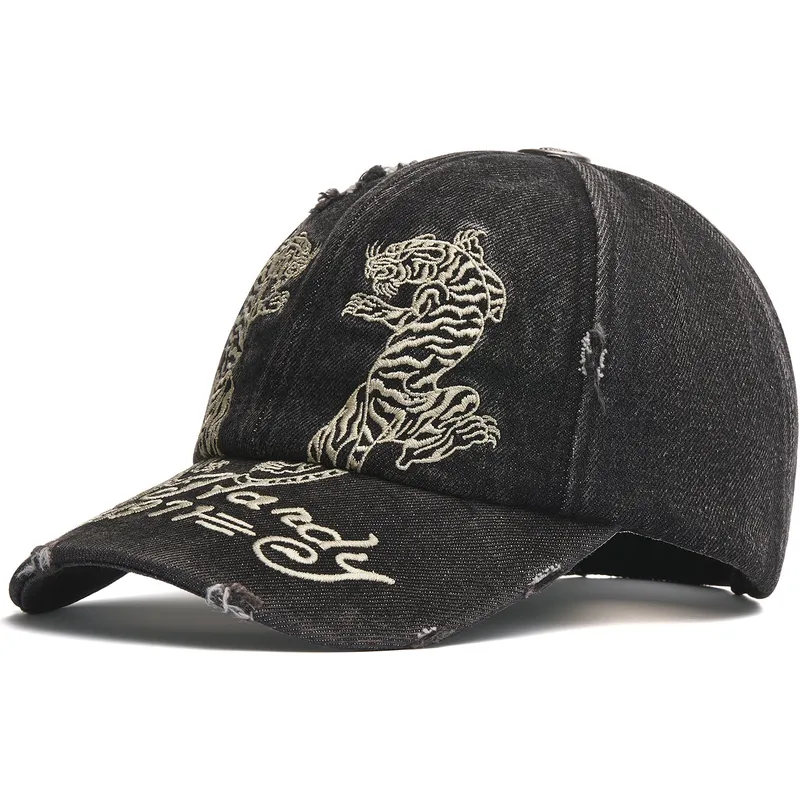 kapa-zaobljena-crna-podesiv-desert-tiger-ed-hardy