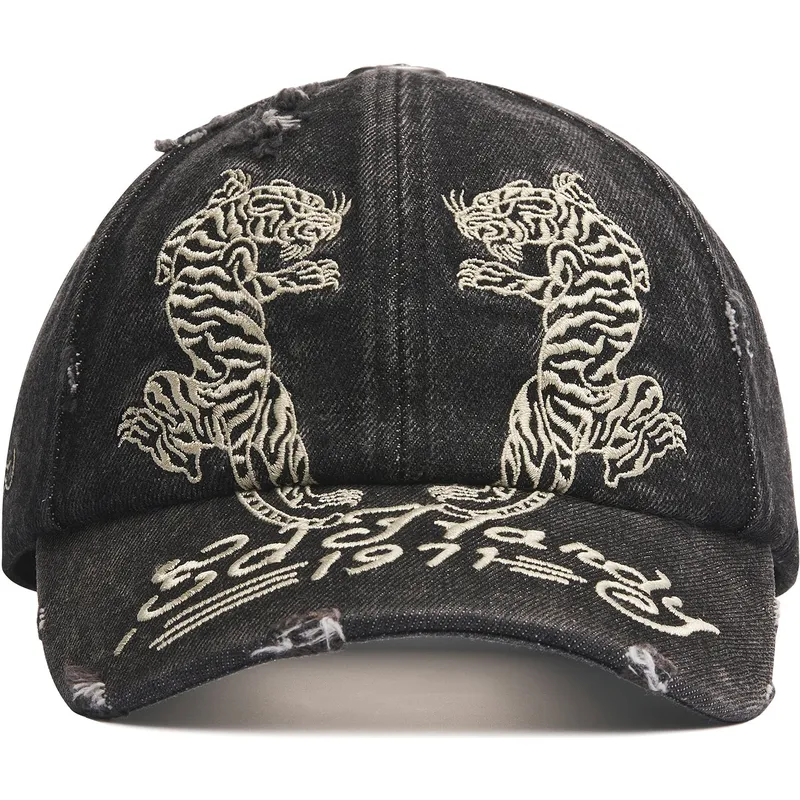 kapa-zaobljena-crna-podesiv-desert-tiger-ed-hardy