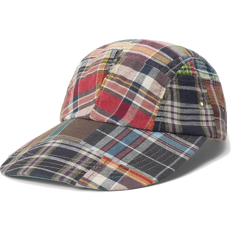 kapa-zaobljena-visebojno-podesiv-patchwork-madras-polo-ralph-lauren