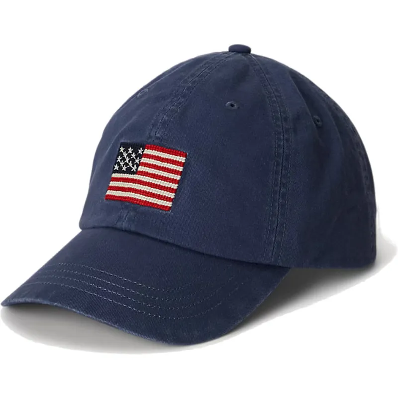 polo-ralph-lauren-curved-brim-classic-sport-flag-navy-blue-adjustable-cap