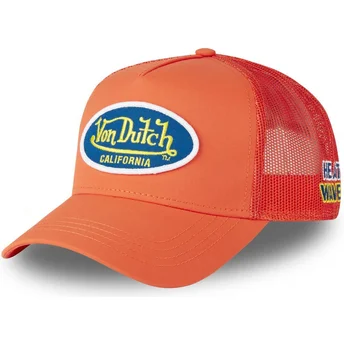 Cap zaobljena orange snapback Von Dutch