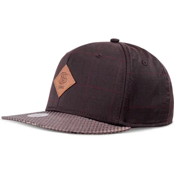 Djinns Flat Brim Glencheck Brown Adjustable Cap